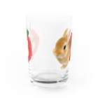 『卯のえほん』   〜えほんカフェ「うさぎの絵本」のオンラインショップ〜の「はいちゃいました」グラス Water Glass :front