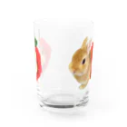 『卯のえほん』   〜えほんカフェ「うさぎの絵本」のオンラインショップ〜の「はいちゃいました」グラス Water Glass :front