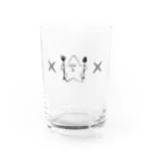 お菓子の秘密基地のkashikichi　ほしきち　星　キャラクター　ブサカワ　おもしろ　スター Water Glass :front