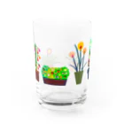 うさぎのきた道&の鉢植えたちC Water Glass :front