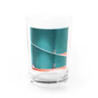 yutoyouのBlue with Red  Water Glass :front