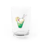 ぐーにゃんのごちそうさがしのクリームソーダ(いやしんぼ編) Water Glass :front