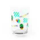 Yokokkoの店のトロピカル＆パイナップル🍍 Water Glass :front