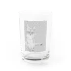 kurumipsycheの水玉おすわりプシュケ グラス前面