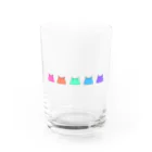💤ゆめみごこち💤の虹のメンダコちゃんず Water Glass :front