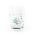 あとりえくらげのサンゴ礁 Water Glass :front