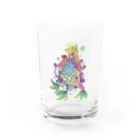 BARABARA　DESIGNのアマビエ様（フルカラー） Water Glass :front