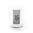 まるあるちの真面目の木 Water Glass :front