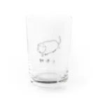 くねこの朝帰りねこ Water Glass :front