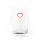 愛着バグのハート風船 Water Glass :front