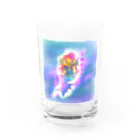 ぱんだうさぎ亭リズの花粉症告知のアマビエ様 Water Glass :front