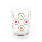 likesloveslikesの謎需要グラス（寿司MIX） Water Glass :front