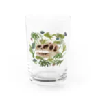 あおきさくらのアロサウルス頭骨 Water Glass :front