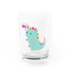 虎兎 811【TRT811】のカラフルキョウリュウ Water Glass :front