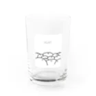 ねしこくんしょっぷ。の飲むたび問いかけてくるねしこくんグラス Water Glass :front