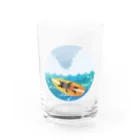 MELT  SHOPの海とねこちゃん Water Glass :front