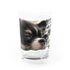 kuwaggのクー（目瞑ってる） Water Glass :front