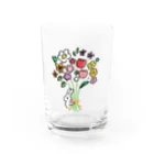 suzuharu_no_goodsのうささんとお花 Water Glass :front