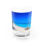 南ぬ楽園「ぱいぬらくえん」の波照間島　ニシ浜 Water Glass :front