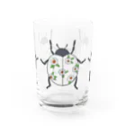 GYOBAYUMIの花柄てんとう虫 グラス Water Glass :front