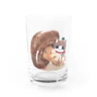 BARABARA　DESIGNの手乗り猫ときのこ Water Glass :front