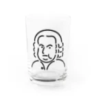 Aliviostaのバッハ イラスト 3 Water Glass :front