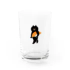 SUIMINグッズのお店のサーモンの握り寿司をかっこよく運ぶねこ Water Glass :front