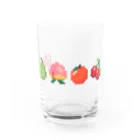 DOT DOT DOT by 宗のりこのドット絵フルーツ ヨコ Water Glass :front