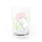 nascos.のピンクのチューリップ Water Glass :front