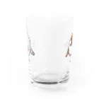 はむたぬぅのぽっぽさんとちゅんた Water Glass :front