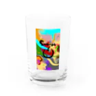 トーストのへんてこ Water Glass :front