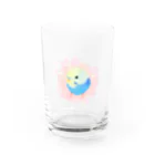 まめるりはことりのまるまるセキセイインコ【まめるりはことり】 Water Glass :front