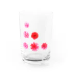 つづみこの赤い花 Water Glass :front