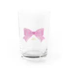 one'x creationのリボン Water Glass :front