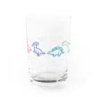 茉莉香｜MarikaのDINOSAURS Multi Colour Water Glass :front