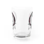 ひみつのもりの阿吽 Water Glass :front