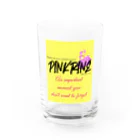 【Pink Rine】の【Pink Rine】オリジナル(yellow) Water Glass :front