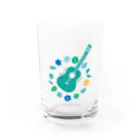 Karen's shopのflower guitarグラス Water Glass :front