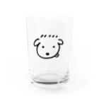 ゆるごるのゆるごる　シンプル黒ver. Water Glass :front