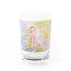 せど はるなのSUZURI shopの「花さかこども」 Water Glass :front