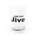 ライブカフェジャイブのベーシック　黒ロゴ Water Glass :front