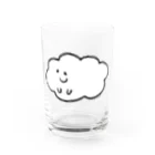 アジサイの織のもくもさん Water Glass :front