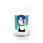 ガールズルームの青ショートさん Water Glass :front