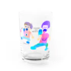  ぽにぽに通信ショップの暑いからアイス食べよっと Water Glass :front