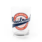 PoooompadoooourのRailroadsボールロゴ Water Glass :front