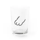 みずかわひろみの猫の手も借りたい Water Glass :front