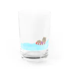 melloの海のくまさん　背景透明バージョン Water Glass :front