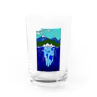 tashiの氷山と山 Water Glass :front