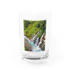 aqaの北海道白ひげの滝 グラス前面