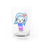 ちえのアマビエちゃん疫病退散 Water Glass :front